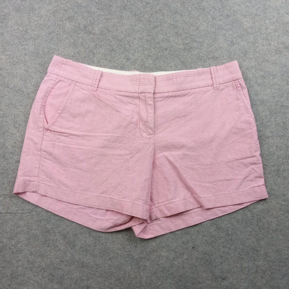 J Crew Shorts Womens 12 Pink City Fit 100% Cotton Chino Casual Summer Classic